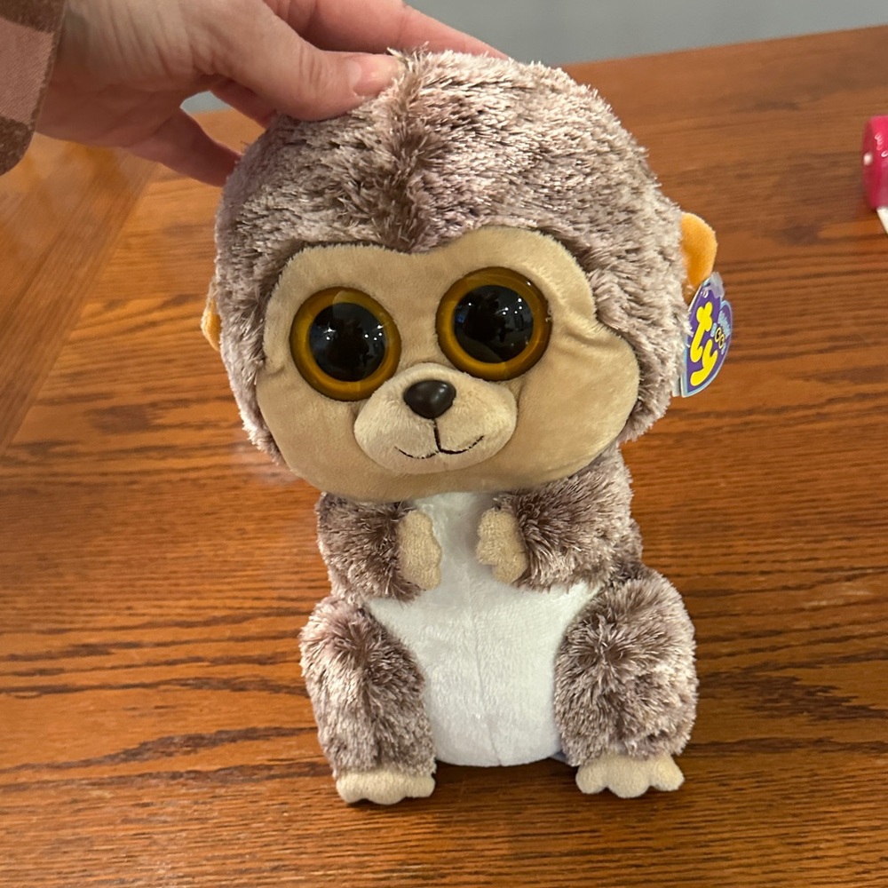 Ty Beanie Boo stuffed animal hedgehog named spike with tags
